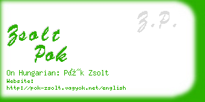 zsolt pok business card